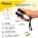 Фонарь аккумуляторный 6W, 400Лм, 4 режима, 1200mAh, GLANZEN [UFL-0400-LS03]