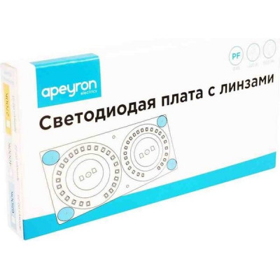 Плата светодиодная прямоугольная с линзой, 24W, 4000K, 1920Лм, IP20, 160*80мм, Apeyron [02-22]