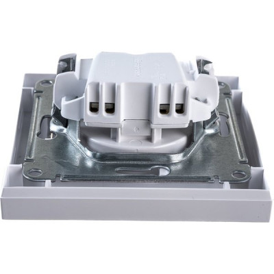 Розетка с/у 2P 16A, IP20, в сборе, Schneider Electric ATLASDESIGN [ATN000140] белый