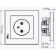 Розетка с/у 2P 16A, IP20, в сборе, Schneider Electric ATLASDESIGN [ATN000140] белый