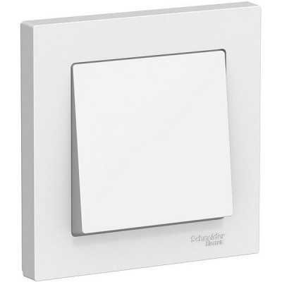 Выключатель с/у 1-кл 10А, IP20, в сборе, Schneider Electric ATLASDESIGN [ATN000112][15] белый