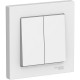 Выключатель с/у 2-кл 10А, IP20, в сборе, Schneider Electric ATLASDESIGN [ATN000152] белый