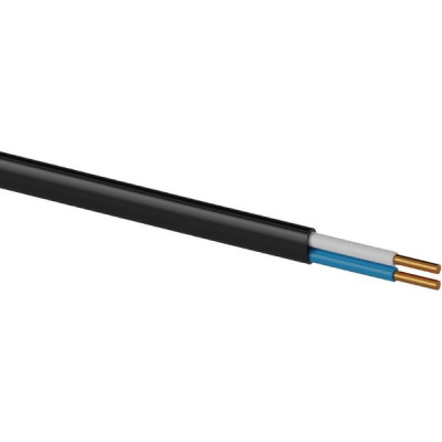 Кабель ВВГнг(А)-LS 2*4, плоский, черный, в бухте 100м, TDM [SQ0117-0187] ГОСТ