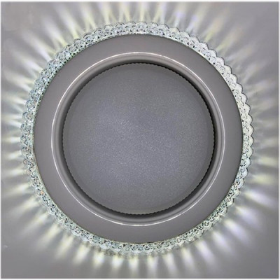 Светильник встраиваемый для ламп GX53, d106/90h48, с LED подсв., LD [L-321] белый