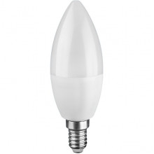 Лампа LED E14/C37 свеча,  8W, 6000K, 850Лм, iSvet [C37-102-1-6-1]