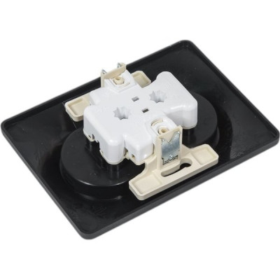 Розетка с/у 2x2P 16A, IP20, Schneider Electric Glossa [GSL000720] антрацит