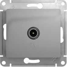 Розетка с/у TV оконечная, IP20, Schneider Electric Glossa [GSL000393] алюминий