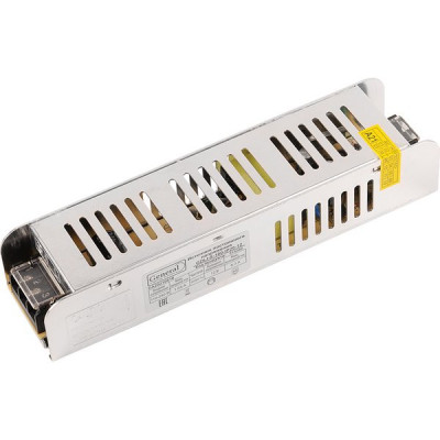Блок питания 12V 100W, IP20, металл решетка узкий, GENERAL [GDLI-S-100-IP20-12]