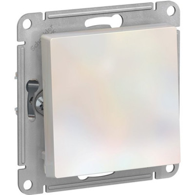 Выключатель с/у 1-кл 10А, IP20, Schneider Electric ATLASDESIGN [ATN000411] жемчуг