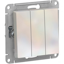 Выключатель с/у 3-кл 10А, IP20, Schneider Electric ATLASDESIGN [ATN000431] жемчуг