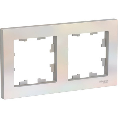 Рамка 2п, IP20, Schneider Electric ATLASDESIGN [ATN000402] жемчуг