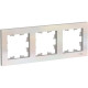 Рамка 3п, IP20, Schneider Electric ATLASDESIGN [ATN000403] жемчуг