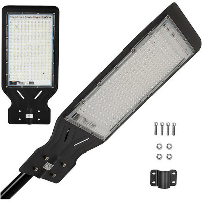 Светильник LED консольный 100W, 6500K, 9000лм, 450*215*40, IP65, GLANZEN [RPD-6500-100-k]