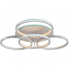 Люстра LED 132+10W, ПДУ 3000-6000K+RGB, 9900Лм, 700*700*120, PL [8047/4 WHT A] белый