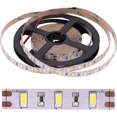 Лента LED 12В IP20 SMD5630  60/м, б/хол, 12Вт/м, 1071Лм/м, 5м/ц.1м, 3М скотч, SWG [009476]