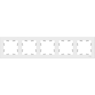 Рамка 5п, ЭРА12 [12-5105-01М][10] сатин, белый