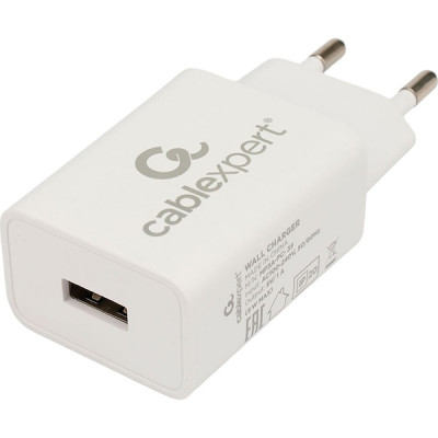 Зарядное устройство Cablexpert, 1А [MP3A-PC-39] белый