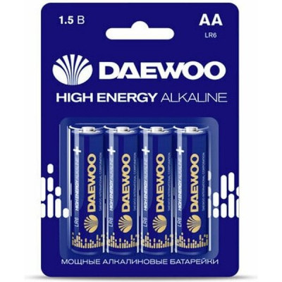 Батарейка DAEWOO AA LR6 High Energy Alkaline [BL4/40] [DW LR6/4BL HEA]