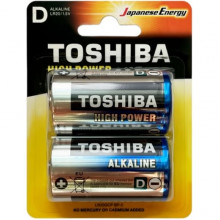 Батарейка Toshiba D LR20 Alkaline [BL2/20] [TH LR20/2BL]