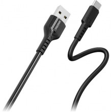 Кабель USB - Type-C, 1.0м, 5A, SmartBuy [iK-3112-S33b] черный