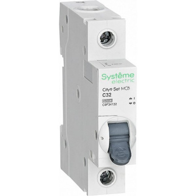 Выключатель автоматический 1п C  32А 4,5кА, Systeme Electric City9 [C9F34132]