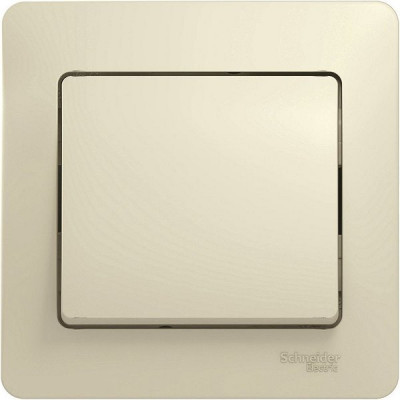 Выключатель с/у 1-кл 10А, IP20, в сборе, Schneider Electric Glossa [GSL000212] бежевый