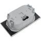 Розетка с/у 2x2P+Е 16A, IP20, со штор. сдвиж.крышки, Schneider Electric ATLASDESIGN [ATN000328] алюм