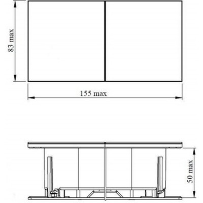 Розетка с/у 2x2P+Е 16A, IP20, со штор. сдвиж.крышки, Schneider Electric ATLASDESIGN [ATN000328] алюм