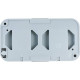 Розетка о/у 2x2P+E 16А, IP54, с крышкой, 