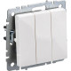 Выключатель с/у 3-кл 10А, IP20, IEK BRITE [BR-V30-0-10-K01] белый