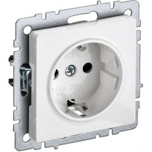 Розетка с/у 2P+E 16A, IP20, IEK BRITE [BR-R11-16-K01] белый