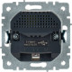 Розетка с/у 2P+E+2xUSB 16A, IP20, IEK BRITE [BR-R14-16-U21-D21-K01] белый
