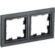 Рамка 2п, IP20, IEK BRITE [BR-M22-K02] черный
