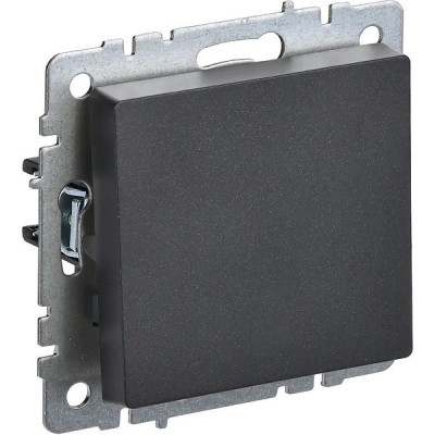 Выключатель с/у 1-кл 10А, IP20, IEK BRITE [BR-V10-0-10-K02] черный