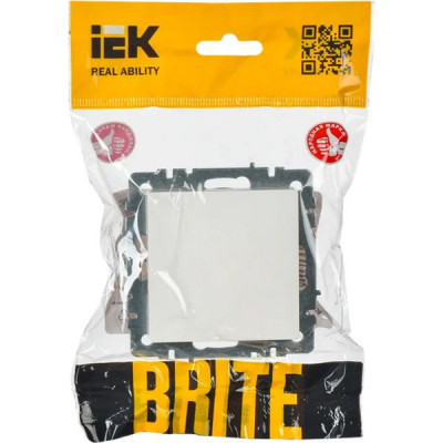Кабельный вывод механизм с/у, IP20, IEK BRITE [BR-VK10-0-K01] белый