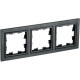 Рамка 3п, IP20, IEK BRITE [BR-M32-K02] черный
