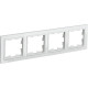 Рамка 4п, IP20, IEK BRITE [BR-M42-K01] белый