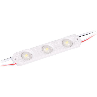 Модуль LED 3xSMD2835 линза 160°, 12В, 0.72W, 80Лм, 7000-8000K, 63*13*5, прв.80мм, RISHANG [ML863TA]