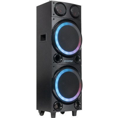 Колонка Digma, BT, FM, micro SD, USB, AUX, 600W, 2400mAh, черный [MS-14]