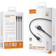 Кабель USB - microUSB, 1.0м, 2.4А, LDNIO LS521 [LD_B4530] медь, 86 жил, LED подсветка, серый