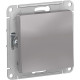 Переключатель перекрестный с/у 1-кл 10А, IP20, Schneider Electric ATLASDESIGN [ATN000371] алюминий