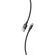 Кабель USB - microUSB, 2.0м, 3А, SmartBuy [iK-22-S14b] черный