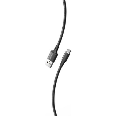 Кабель USB - microUSB, 2.0м, 3А, SmartBuy [iK-22-S14b] черный