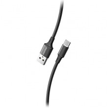 Кабель USB - Type-C, 2.0м, 3A, SmartBuy [iK-3122-S14b] черный