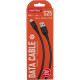 Кабель USB - Type-C, 1.0м, 3A, SmartBuy [iK-3112-S25b] черный