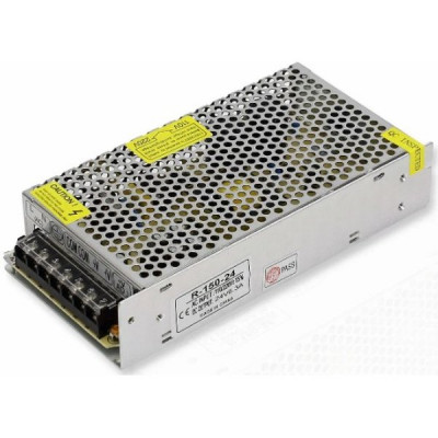 Блок питания 24V 150W, IP20, металл сетка стандарт [WSN-150W-24]