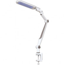 Светильник настольный LED 10W, на струбцине, 3000-6000K, 550Лм, Gerhort [BL1107 SILVER] серебро