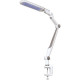 Светильник настольный LED 10W, на струбцине, 3000-6000K, 550Лм, Gerhort [BL1107 SILVER] серебро