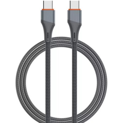 Кабель Type-C - Type-C, 1.0м, 65Вт, LDNIO LS631C [LD_B4574] медь, нейлоновая оплетка, Gray