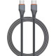 Кабель Type-C - Type-C, 1.0м, 65Вт, LDNIO LS631C [LD_B4574] медь, нейлоновая оплетка, Gray